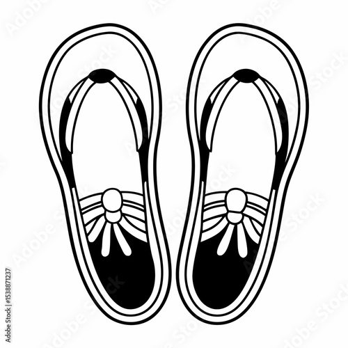 flip flops vector