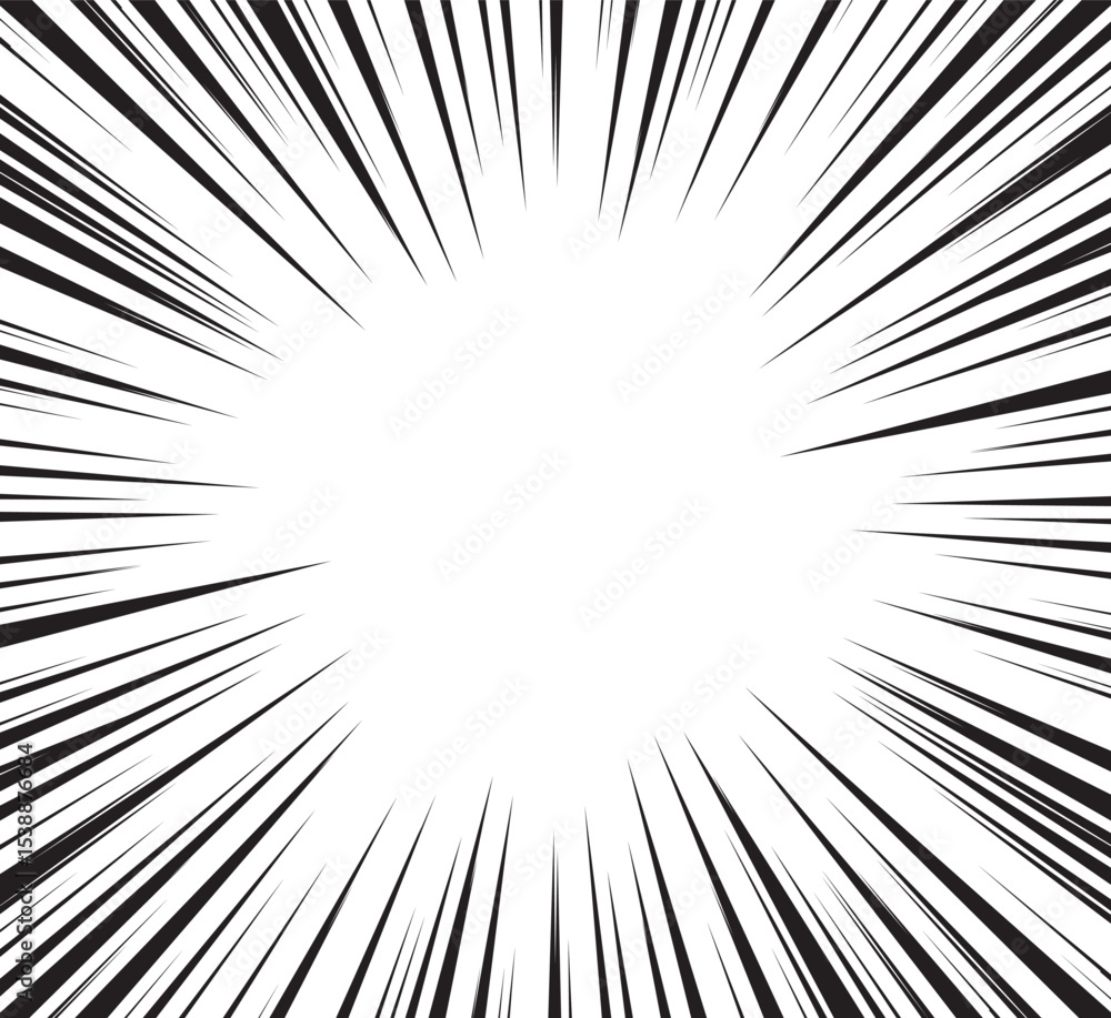 Manga comic explosion, motion or movement effect, vector background. Manga anime cartoon radial speed lines and abstract pattern for comic book burst, flash ray or explode bang action Manga comic explosion, motion or movement effect, vector background. Manga anime cartoon radial speed lines and abstract pattern for comic book burst, flash ray or explode bang action