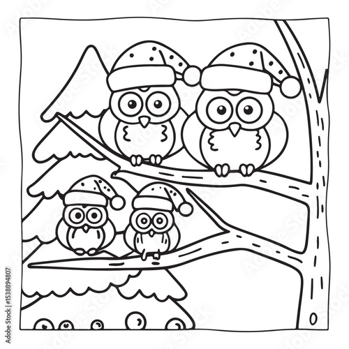 Little Cuddles – Bold and Easy Coloring Pages | Fun & Adorable Designs | Line art vector illustration | Cute and Comfy Coloring Page | Little Cuddles Animal coloring page