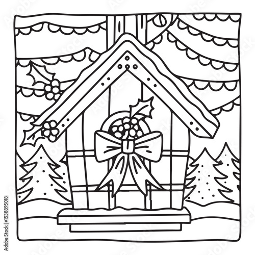 Little Cuddles – Bold and Easy Coloring Pages | Fun & Adorable Designs | Line art vector illustration | Cute and Comfy Coloring Page | Little Cuddles Animal coloring page