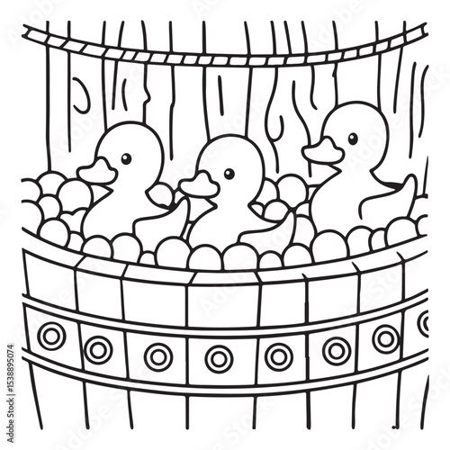 Little Cuddles – Bold and Easy Coloring Pages | Fun & Adorable Designs | Line art vector illustration | Cute and Comfy Coloring Page | Little Cuddles Animal coloring page