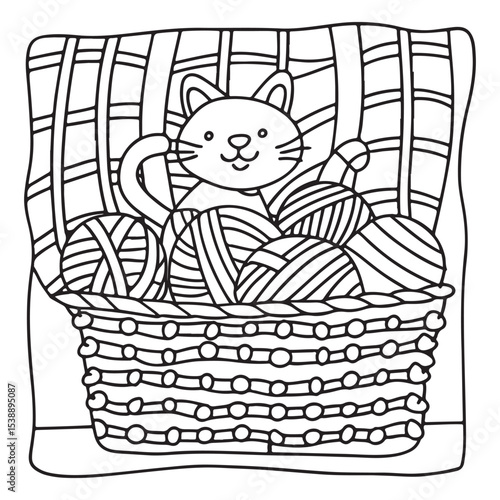 Little Cuddles – Bold and Easy Coloring Pages | Fun & Adorable Designs | Line art vector illustration | Cute and Comfy Coloring Page | Little Cuddles Animal coloring page | Print