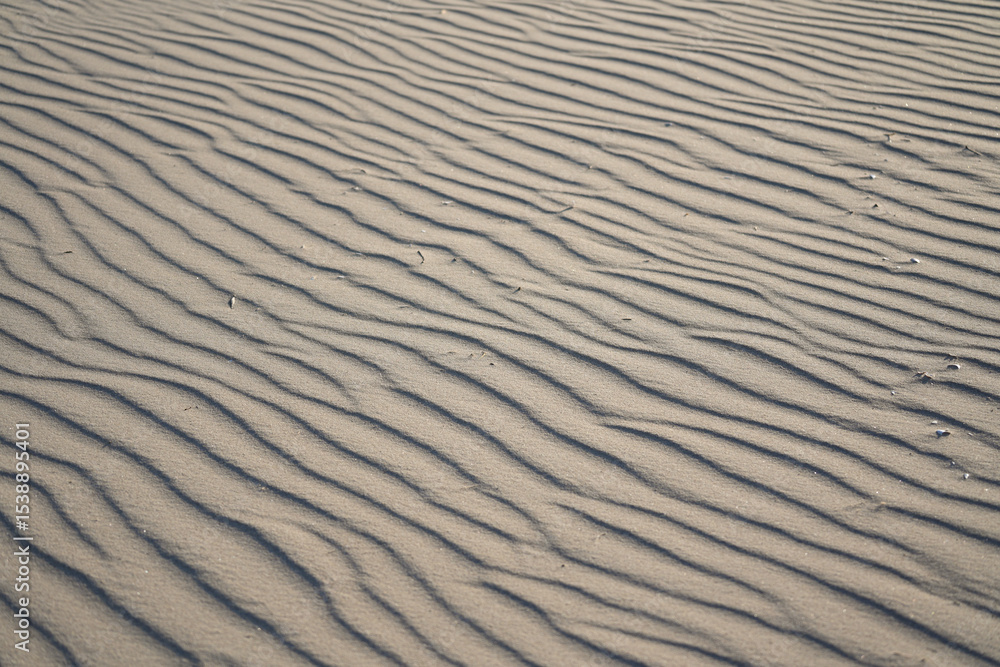 Obraz premium Photo of sandy surface with created wind pattern