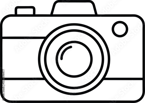 Wallpaper Mural camera icon line art vector illustration on transparent background Torontodigital.ca