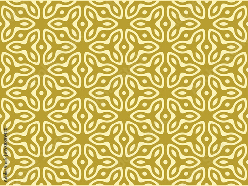 Floral ornament seamless pattern