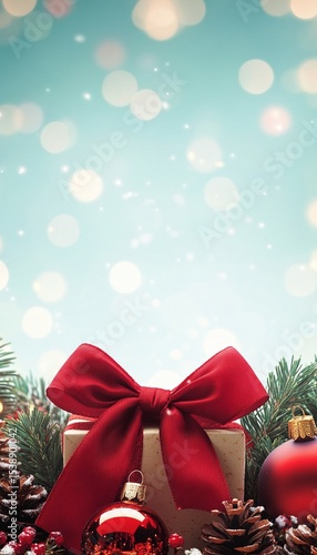 A4 size Beautiful Christmas holiday frame of Christmas