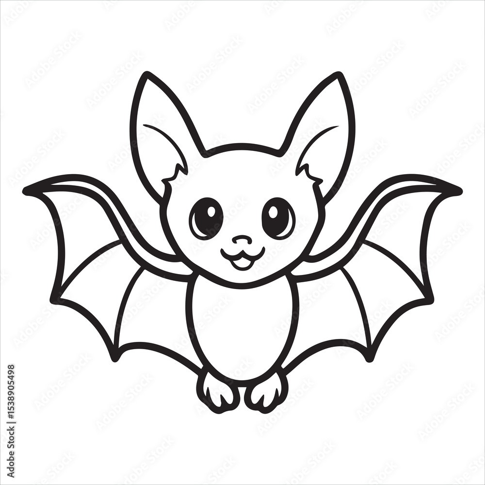 Obraz premium bat animal silhouette vector illustration logo sticker