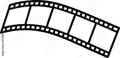Wallpaper Mural film strip icon line art vector illustration on transparent background Torontodigital.ca