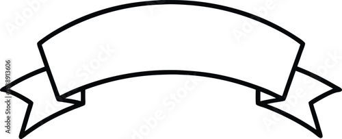 grateful banner icon line art vector illustration on transparent background	
