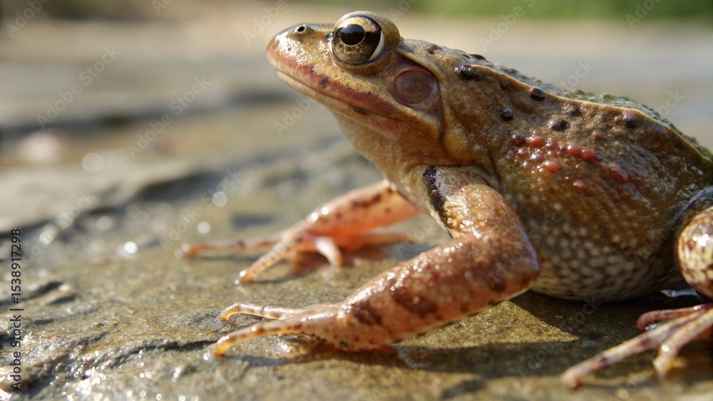 Obraz premium frog, sharp and realistic, Photo, Natural light.