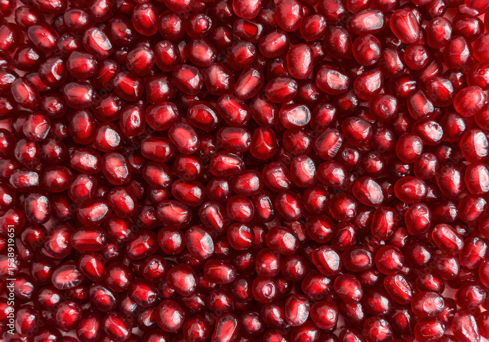 Close-up of fresh pomegrante seeds Close-up of fresh pomegrante seeds