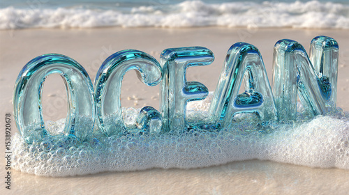 A striking 3D digital rendering of the word 