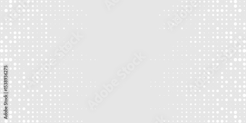 Dot white gray wave light technology texture background. Abstract big data digital concept.