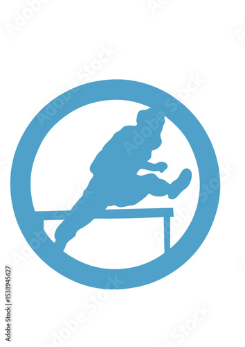 athletisme saut haie logo