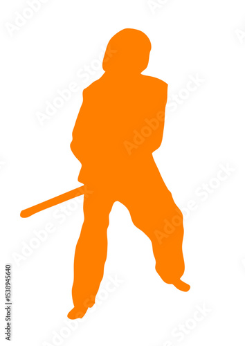 chanbara silhouette combat 