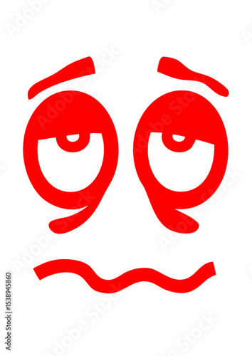 smiley fatigue yeux oeil bouche