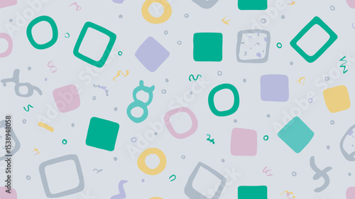Geometric shapes arrange minimalist pattern background wallpaper design