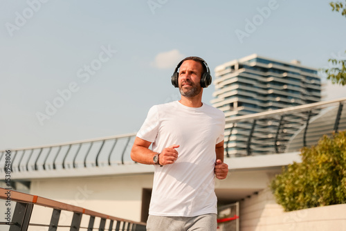 Running in the city morning...