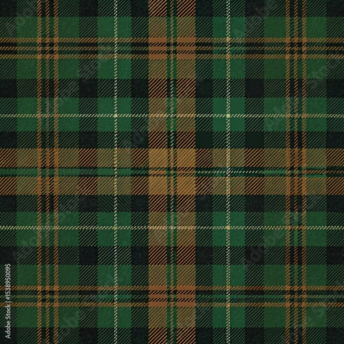 green plaid pattern