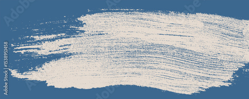 Soft brush strokes create a calming contrast against a deep blue background emphasizing artistic expression and creativity