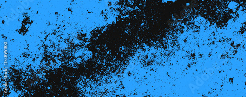 Abstract texture combining dark and vibrant blue elements, showcasing a dynamic artistic expression in contemporary design