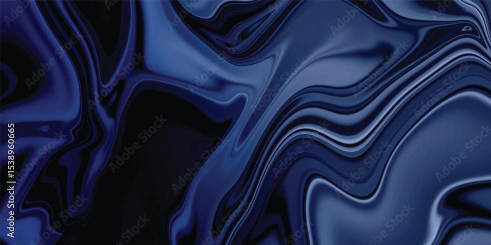 Obraz premium Dark Blue Liquid Marble Background