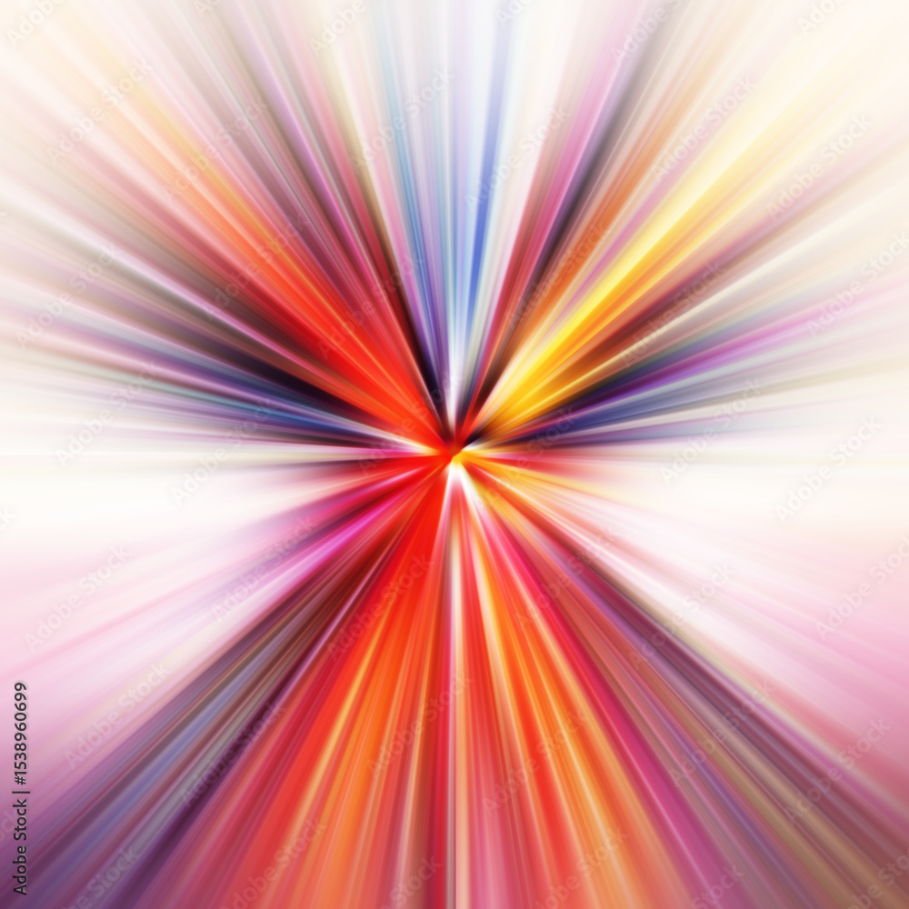 Obraz premium Colorful zoom motion effect. Abstract background. Color lines. Colored texture backdrop and banner.