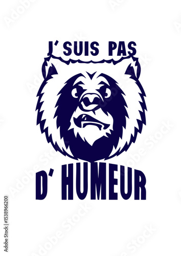 suis pas humeur chui ours tete citation humour