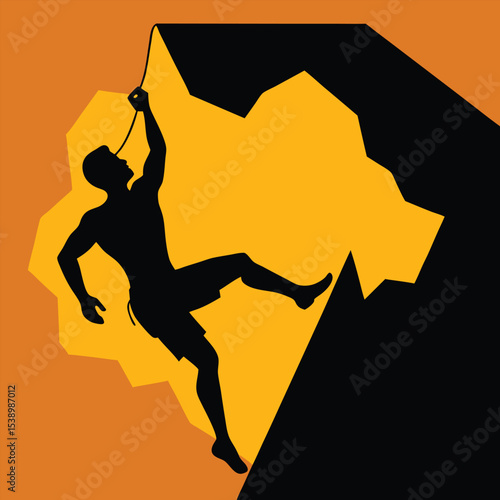 Black vector illustration of people doing sports like running, jumping, and soccer, including a silhouette of a man and a woman dancer and karate athlete