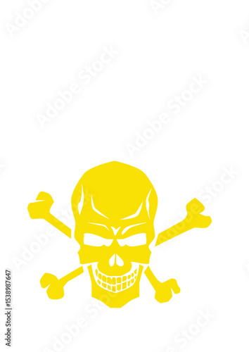 Tete de mort os halloween crane