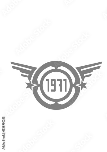 1971 logo anniversaire annee date