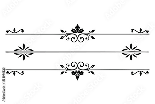 Elegant Flourish Dividers Decorative Lines and Ornate Separators for Design Projects
