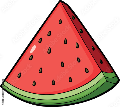 Juicy Watermelon Slice Summer's Sweetest Treat