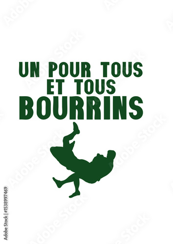 rugby un pour tous et tous bourrins humour