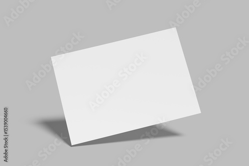 A4 landscape Flyer Blank Mockup