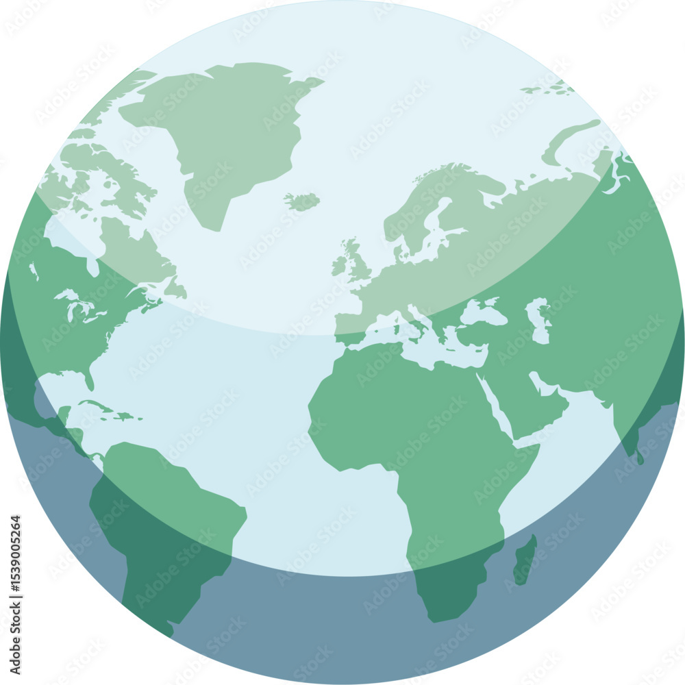 Fototapeta premium A Simple Representation Of Earth Vector Image