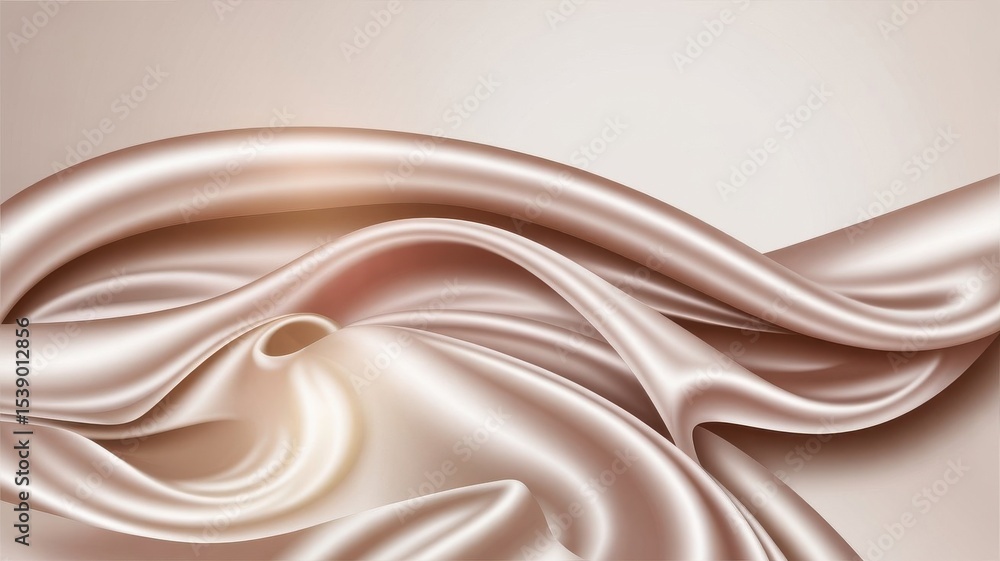 Fototapeta premium Silken Waves Bathed in Golden Light and Gentle Shadows
