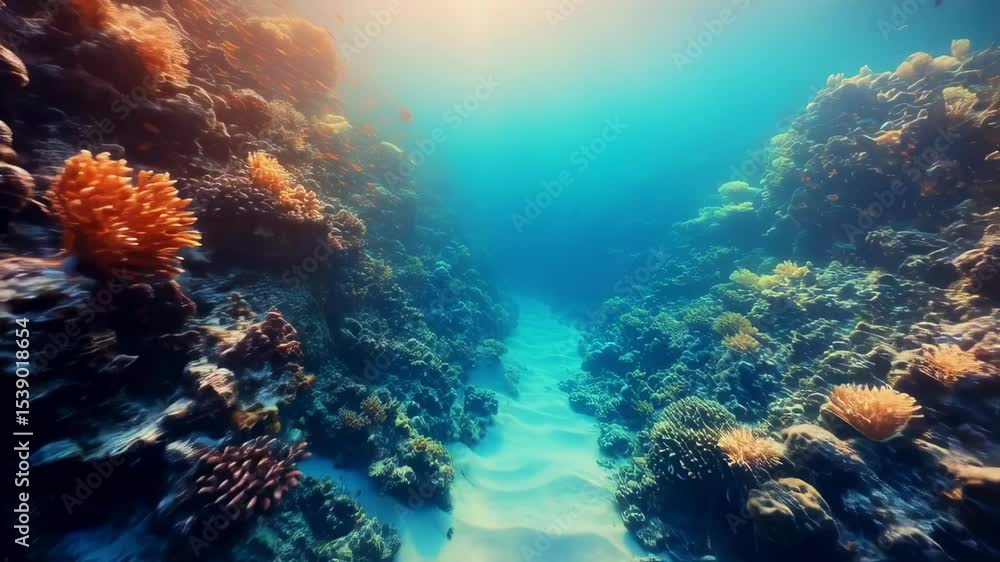 4K Aerial Underwater View of Vibrant Coral Reef and Tropical Fish
4K Aerial Underwater View of Vibrant Coral Reef and Tropical Fish