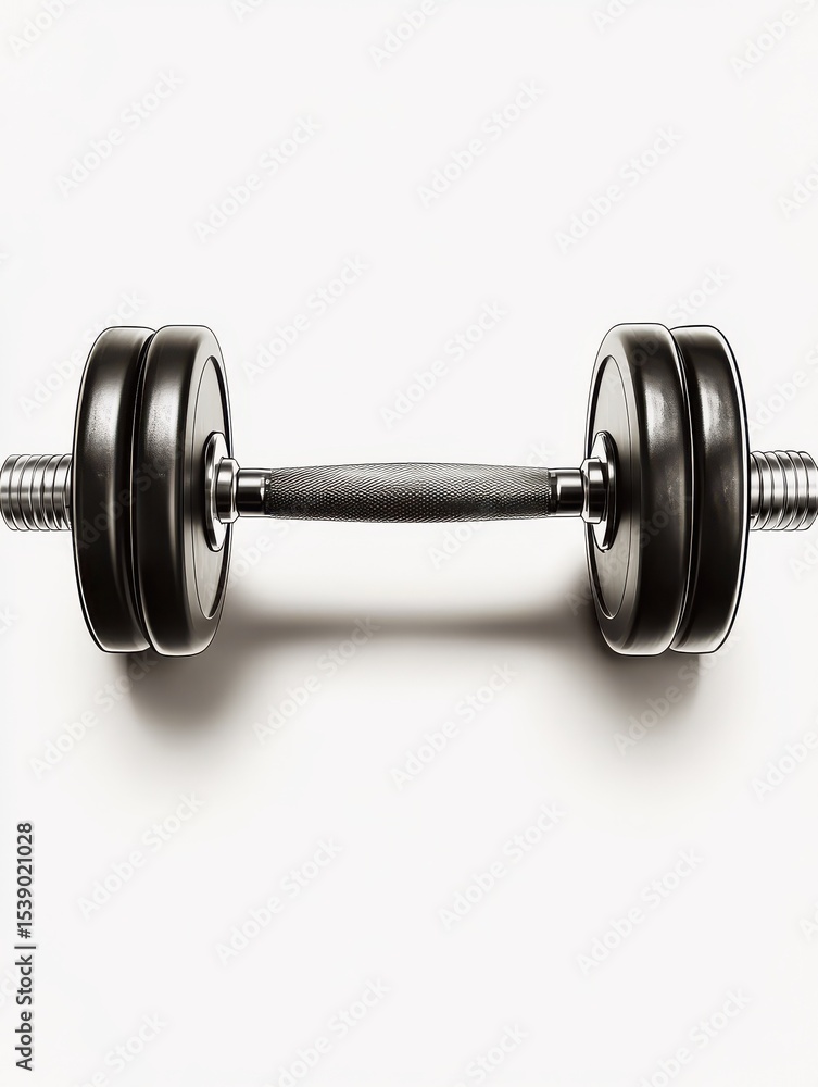 Fototapeta premium dumbbell isolated on white background