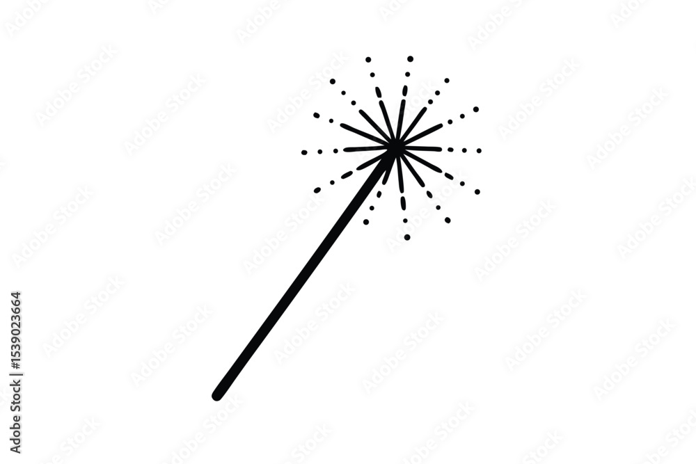 sparklers vector icon sparklers vector icon