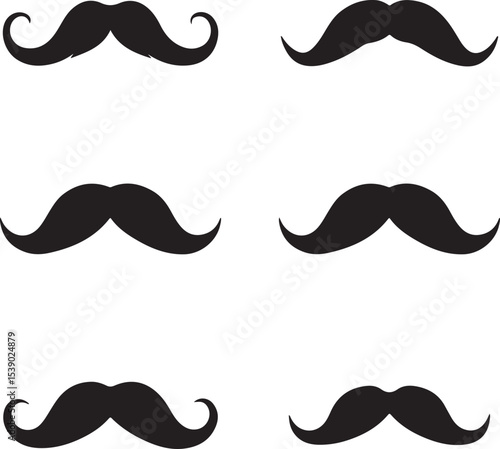set of mustaches