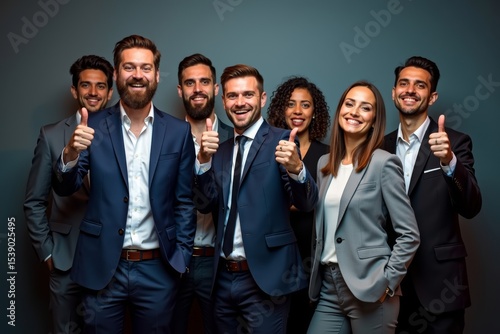 Stylish and Modern Photo Shoot Featuring a Group of Business Accountants and Financial Professionals Using Unique Props and Artistic Lighting