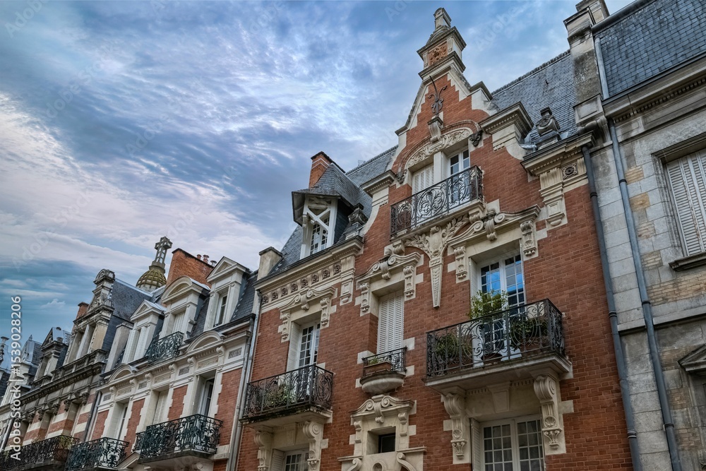 Obraz premium Vichy in France, thermal city, houses