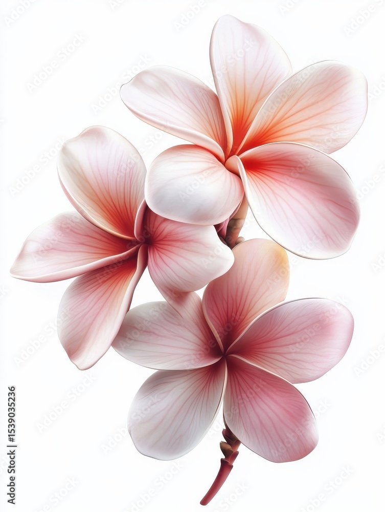 Fototapeta premium frangipani flower isolated on white