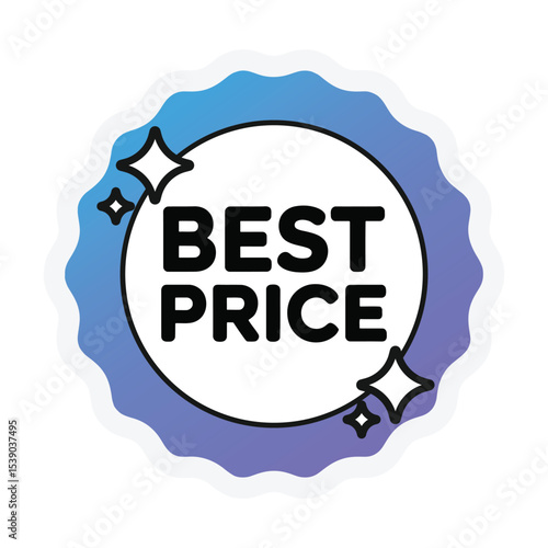 Best price guarantee badge sticker design