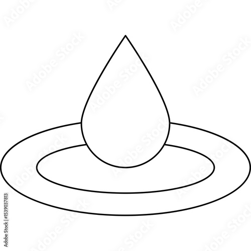 Drop single icon vector illustration