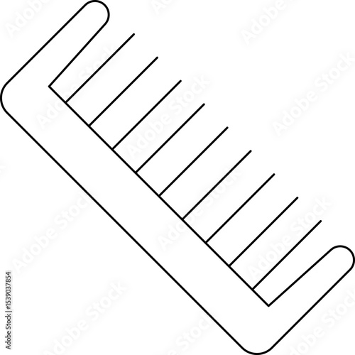 Hair Comb single icon vector illustration