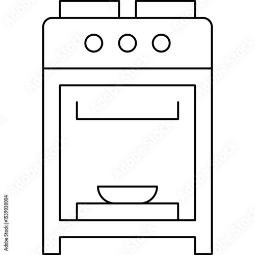 oven single icon vector illustration