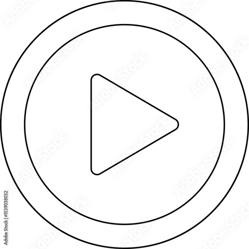 Play single icon vector illustration
