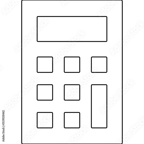 Calculator single icon vector illustration
